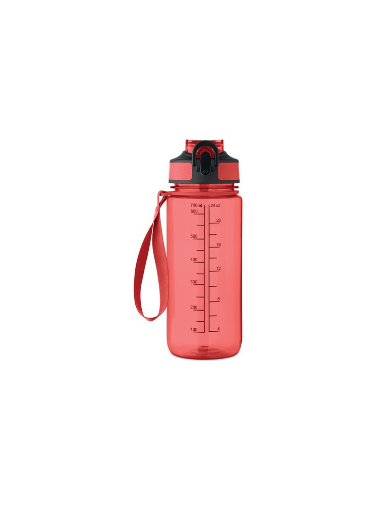 ENKEL Bouteille de sport 700ml Couleurs : rouge transparent objet promo petit budget
