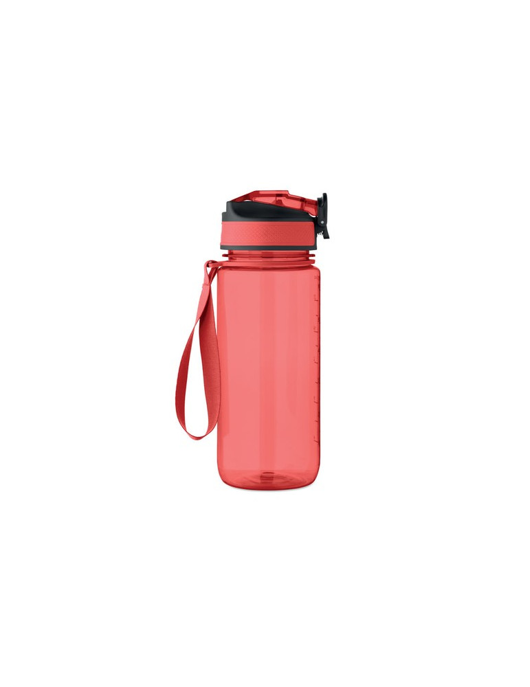ENKEL Bouteille de sport 700ml Couleurs : rouge transparent objet promotionnel éco-responsable