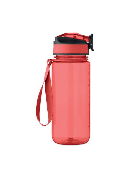 ENKEL Bouteille de sport 700ml Couleurs : rouge transparent objet promotionnel éco-responsable