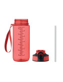ENKEL Bouteille de sport 700ml Couleurs : rouge transparent impression logo haute qualité