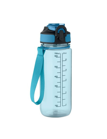 ENKEL Bouteille de sport 700ml Couleurs : bleu clair transparent personnalisable avec votre logo