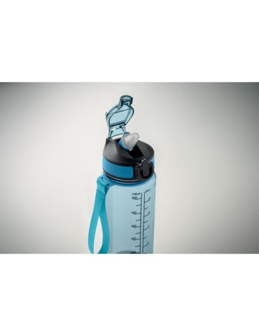 ENKEL Bouteille de sport 700ml Couleurs : bleu clair transparent personnalisable avec votre logo