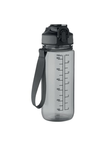 ENKEL Bouteille de sport 700ml Couleurs : gris transparent cadeau entreprise pas cher