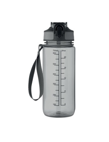 ENKEL Bouteille de sport 700ml Couleurs : gris transparent marquage couleur éclatante