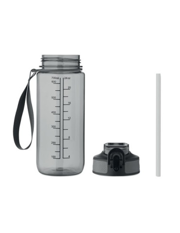 ENKEL Bouteille de sport 700ml Couleurs : gris transparent cadeau client original