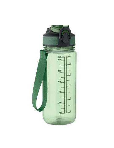 ENKEL Bouteille de sport 700ml Couleurs : vert transparent impression haute définition