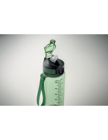 ENKEL Bouteille de sport 700ml Couleurs : vert transparent marquage laser ultra précis