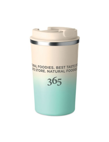 BRACE GRADIENT Gobelet double paroi 350 ml Couleurs : vert menthe personnalisation rapide en France