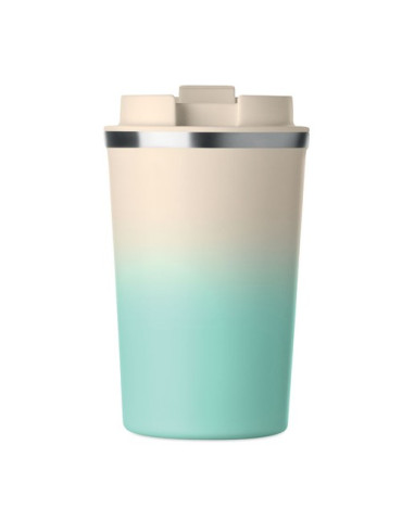 BRACE GRADIENT Gobelet double paroi 350 ml Couleurs : vert menthe cadeau client original