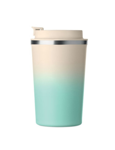 BRACE GRADIENT Gobelet double paroi 350 ml Couleurs : vert menthe objet promo petit budget
