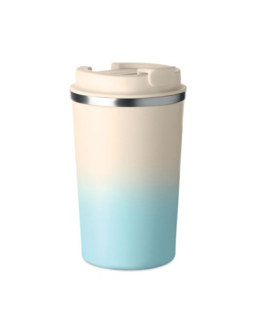 BRACE GRADIENT Gobelet double paroi 350 ml Couleurs : bleu bébé goodies publicitaire événementiel