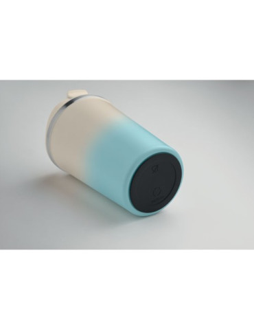 BRACE GRADIENT Gobelet double paroi 350 ml Couleurs : bleu bébé personnalisable avec votre logo