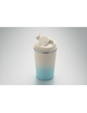 BRACE GRADIENT Gobelet double paroi 350 ml Couleurs : bleu bébé marquage laser ultra précis