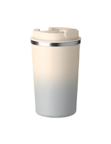 BRACE GRADIENT Gobelet double paroi 350 ml Couleurs : gris cadeau entreprise pas cher