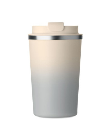 BRACE GRADIENT Gobelet double paroi 350 ml Couleurs : gris impression haute définition