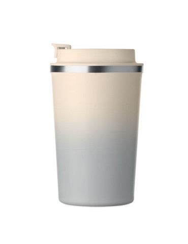BRACE GRADIENT Gobelet double paroi 350 ml Couleurs : gris marquage couleur éclatante
