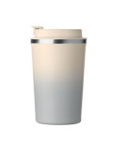 BRACE GRADIENT Gobelet double paroi 350 ml Couleurs : gris marquage couleur éclatante