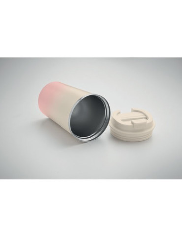 BRACE GRADIENT Gobelet double paroi 350 ml Couleurs : rose bébé objet promotionnel éco-responsable