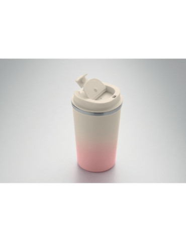 BRACE GRADIENT Gobelet double paroi 350 ml Couleurs : rose bébé accessoire événementiel unique