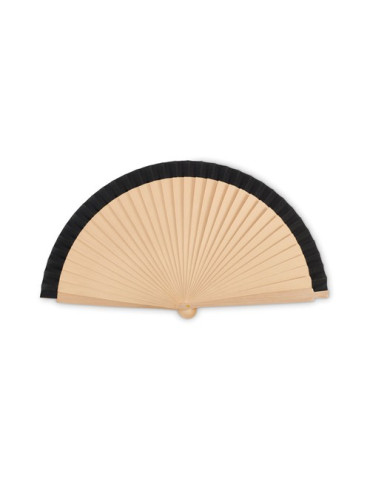 WOODFAN Éventail en bois Couleurs : noir