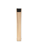WOODFAN Éventail en bois Couleurs : noir marquage laser ultra précis