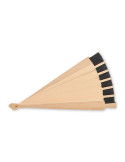 WOODFAN Éventail en bois Couleurs : noir accessoire événementiel unique