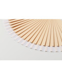 WOODFAN Éventail en bois Couleurs : blanc objet promotionnel éco-responsable