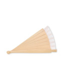 WOODFAN Éventail en bois Couleurs : blanc goodies entreprise design