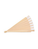 WOODFAN Éventail en bois Couleurs : blanc cadeau client original