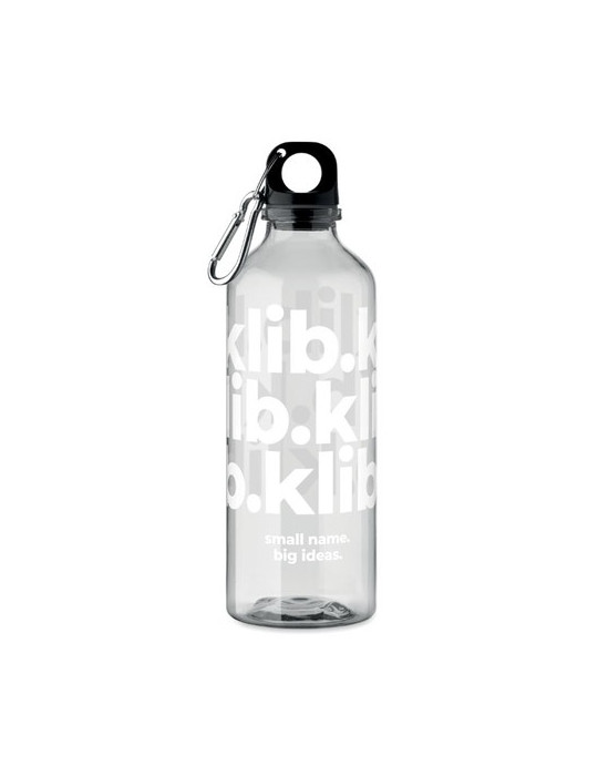 MOSS RE500 Bouteille RPET 500ml Couleurs : transparent marquage laser ultra précis