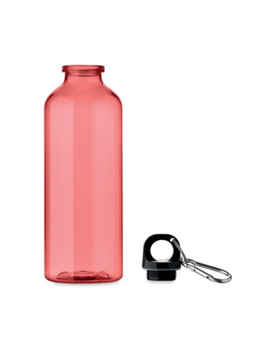 MOSS RE500 Bouteille RPET 500ml Couleurs : rouge transparent impression logo haute qualité