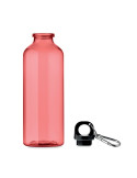 MOSS RE500 Bouteille RPET 500ml Couleurs : rouge transparent impression logo haute qualité