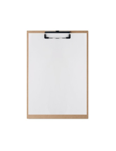 CLIPA Porte bloc avec pince A4 Couleurs : beige impression haute définition
