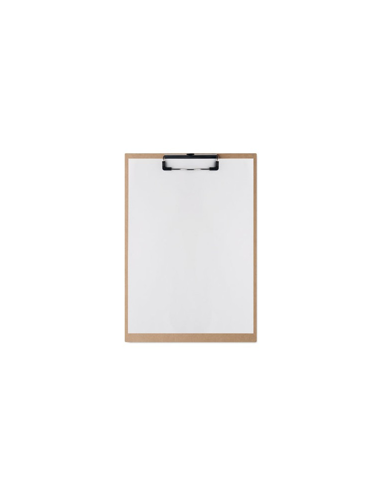 CLIPA Porte bloc avec pince A4 Couleurs : beige impression haute définition