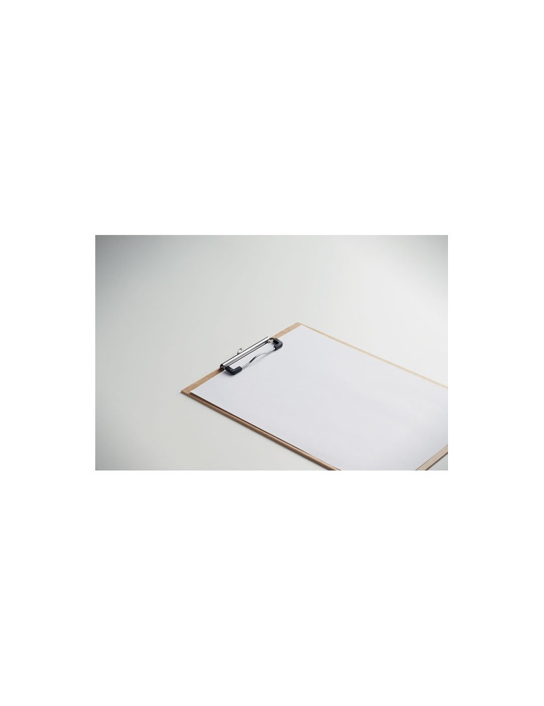 CLIPA Porte bloc avec pince A4 Couleurs : beige cadeau collaborateur premium
