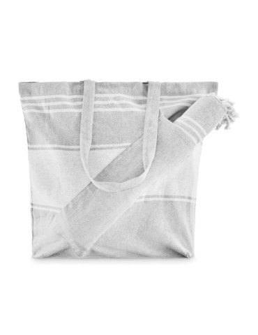 HUMMUM Sac de plage avec serviette Couleurs : gris