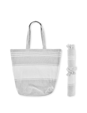 HUMMUM Sac de plage avec serviette Couleurs : gris livraison express 24h 48h