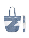 HUMMUM Sac de plage avec serviette Couleurs : bleu impression haute définition