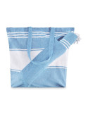 HUMMUM Sac de plage avec serviette Couleurs : turquoise cadeau entreprise pas cher