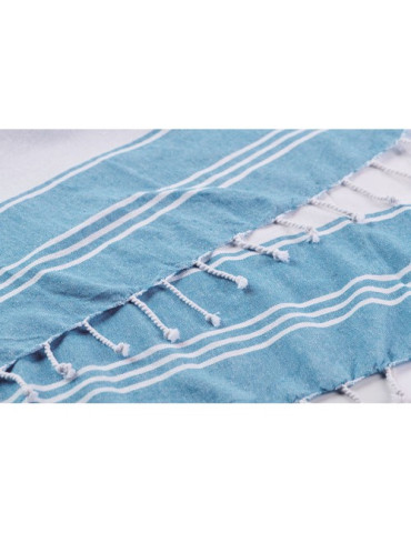 HUMMUM Sac de plage avec serviette Couleurs : turquoise objet publicitaire robuste