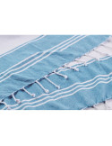 HUMMUM Sac de plage avec serviette Couleurs : turquoise objet publicitaire robuste