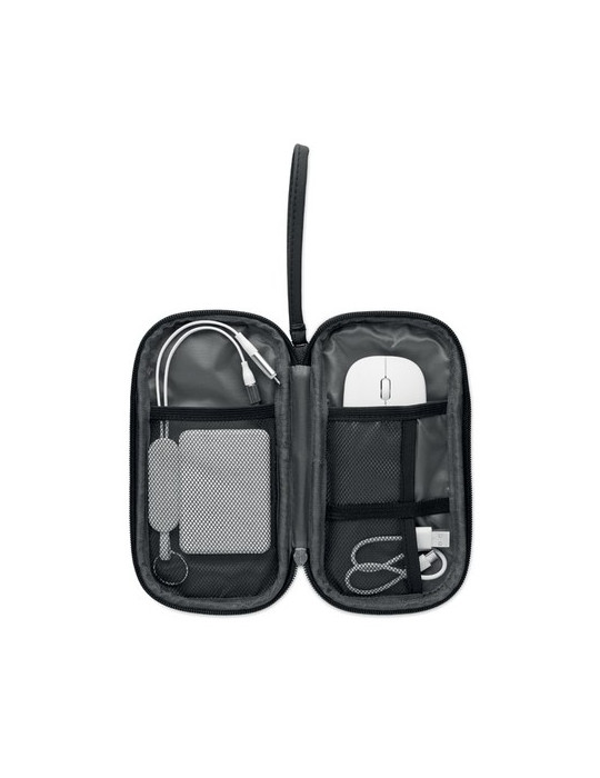 ALLTHERE Trousse organisateur RPET 600D Couleurs : noir cadeau entreprise pas cher