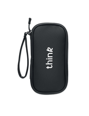 ALLTHERE Trousse organisateur RPET 600D Couleurs : noir impression haute définition