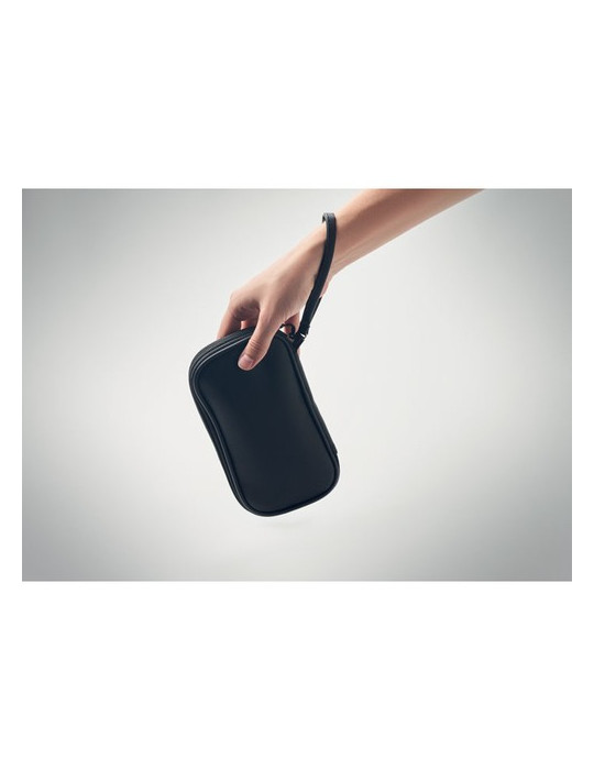 ALLTHERE Trousse organisateur RPET 600D Couleurs : noir marquage laser ultra précis