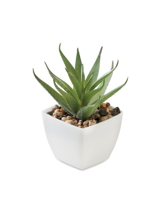 ARTILOE Mini plante artificielle Couleurs : blanc