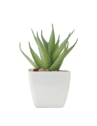 ARTILOE Mini plante artificielle Couleurs : blanc 2