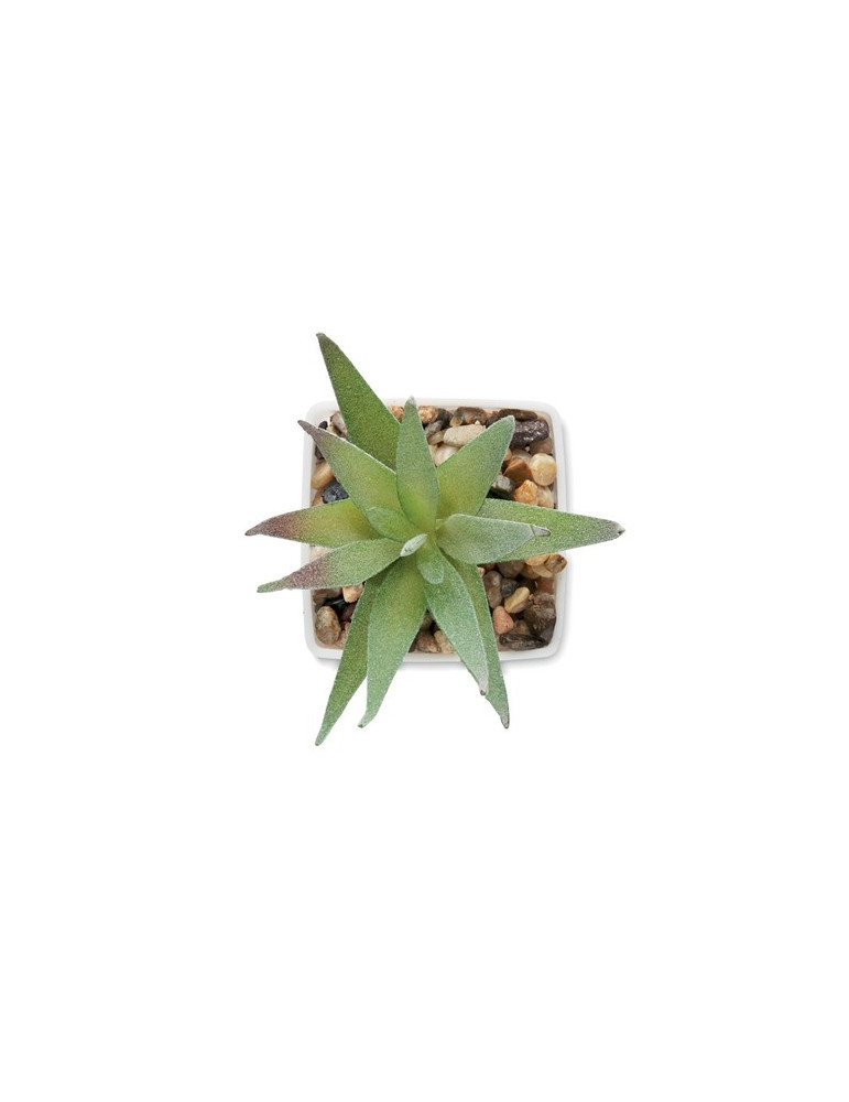 ARTILOE Mini plante artificielle Couleurs : blanc cadeau entreprise pas cher