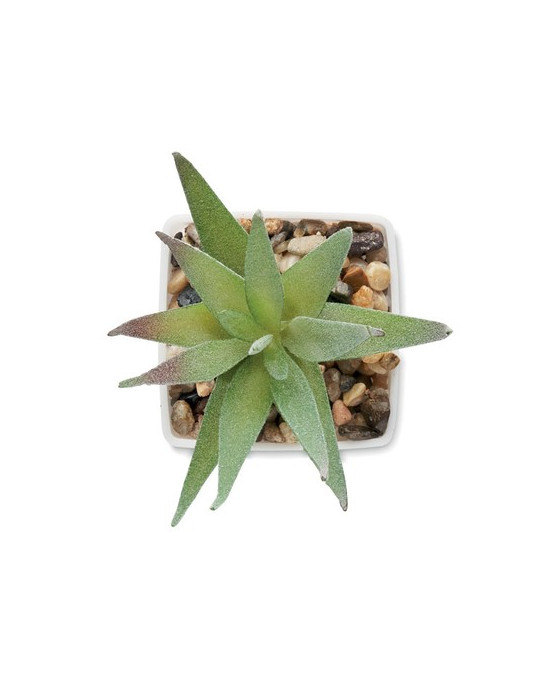 ARTILOE Mini plante artificielle Couleurs : blanc cadeau entreprise pas cher
