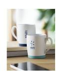 SILBASE Mug en céramique 300ml Couleurs : bleu pétrole marquage couleur éclatante