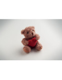 CUDDLE Petit ours peluche avec cœur Couleurs : rouge goodies publicitaire événementiel
